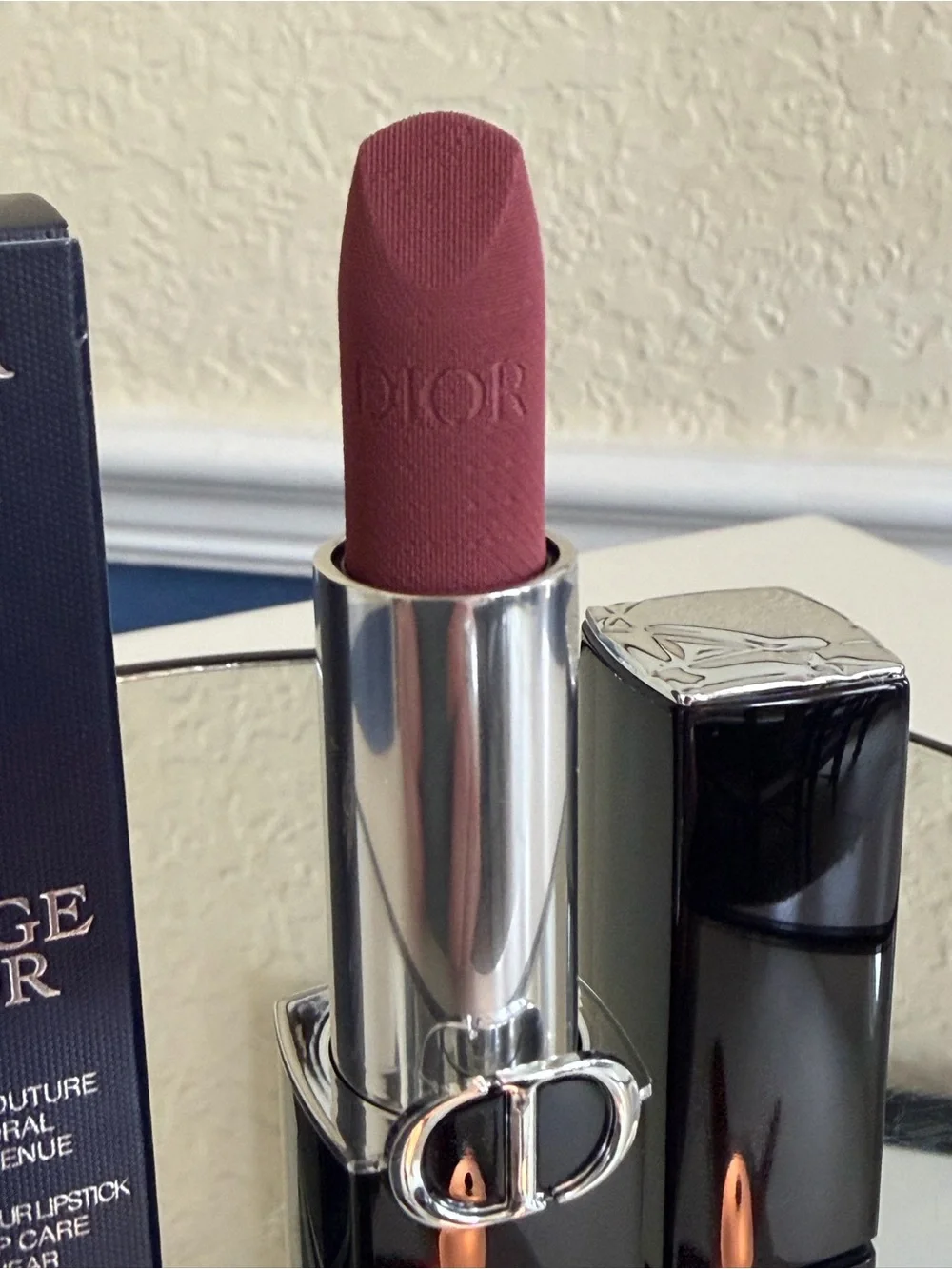 Rouge Dior Couture Colour Lipstick in shade 429 Rose Blues Velvet finish